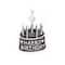 Silver Plated Birthday Cake Charm by Bead Landing™